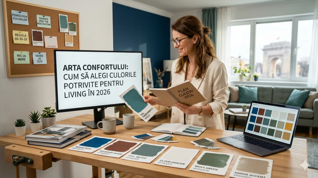 Arta Confortului: Cum să alegi culorile potrivite pentru living în 2026